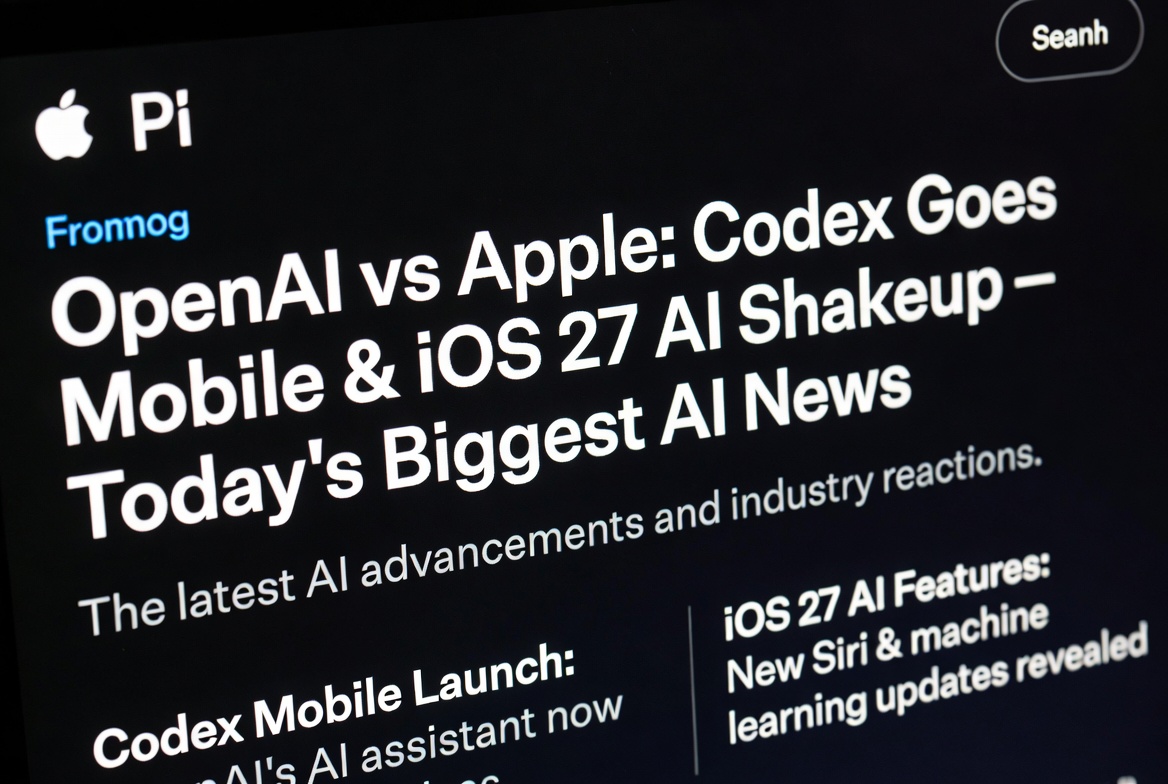 OpenAI vs Apple AI competition with Codex mobile and iOS 27 artificial intelligence updates
